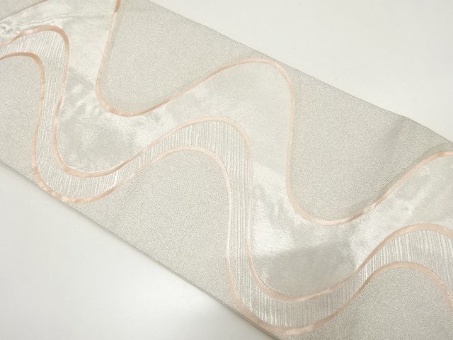 JAPANESE KIMONO / FUKURO OBI / WOVEN STREAM WATER 